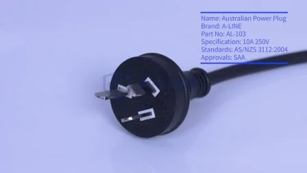 Prolunga trasparente Australia 10A 250V dotata di luce LED