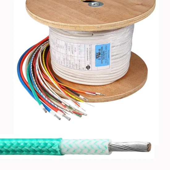 Mysun Cables Cavo elettrico UL3122 per alte temperature con filo in silicone intrecciato in fibra di vetro