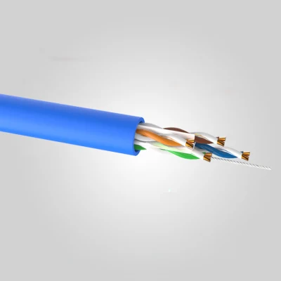 Cavo elettrico LAN Ethernet CAT6 UTP per esterni con conduttore in rame massiccio e rivestimento in PVC 23AWG